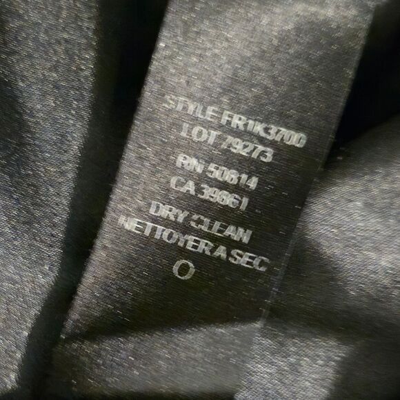 T Tahari Black Vest Women's Medium Ruffle Collar Button Up Faux Fur - Picture 5 of 7